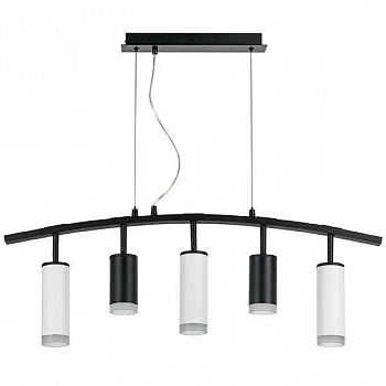 Lightstar LR7353728630 Люстра RULLO 5х50W GU10 ЧЕРНЫЙ/БЕЛЫЙ (571735+214437-2+214486-3+202430-5)