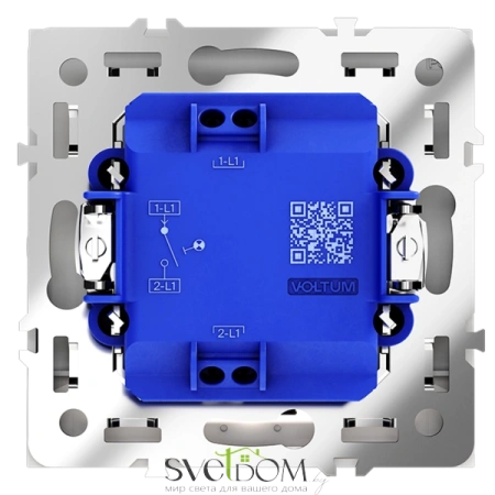 Выключатель одноклавишный с подсветкой Voltum S70 VLS010202  Voltum VLS010202