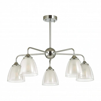 5289/5C MODERNI LN23 140 хром Люстра потолочная E14 5*60W 220V TOBY