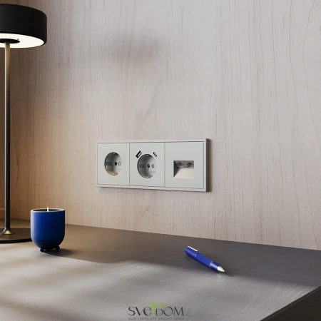 Накладка для розетки USB A+C Voltum S70 Сталь VLS001005 Voltum VLS001005
