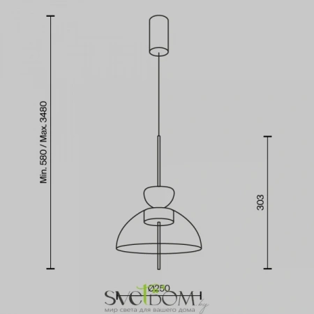 Подвесные светильники Maytoni MOD185PL-L6B3K2 от Магазина Svetdom.by