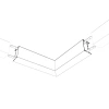 Угол SL-LINE-5035 внутренний Arlight 030114 Arlight