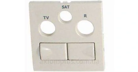 Лицевая панель для мультимедийных розеток R-TV-SAT-2xRJ45 Logus90 Efapel 90773 TMF