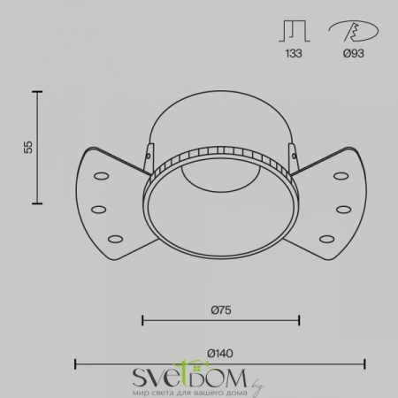 Встраиваемые светильники Maytoni DL051-01-GU10-RD-WB от Магазина Svetdom.by