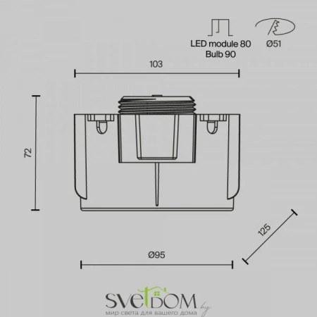 Встраиваемые светильники Maytoni DL136-GU10-W от Магазина Svetdom.by