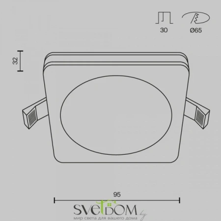 Встраиваемые светильники Maytoni DL303-L7W от Магазина Svetdom.by