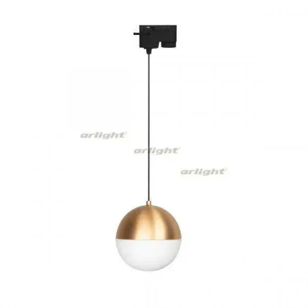 ARLIGHT Светильник LGD-EMISFERO-TRACK-HANG-2TR-R150-11W Warm3000 (GD, 170 deg, 230V) (Arlight, IP20 Металл,