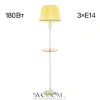 Citilux Вена CL402923T Торшер патина со столиком и кремовым абажуром CITILUX