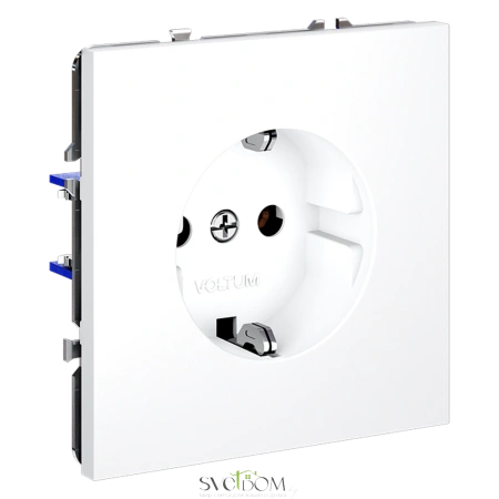Розетки электрические с заземлением Voltum S70 VLS040102  Voltum VLS040102