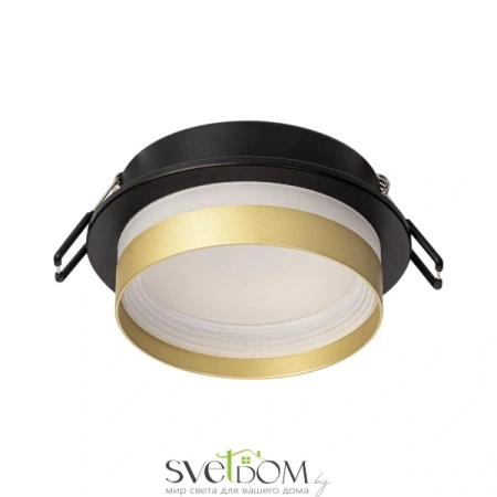 Citilux Hardy CL002D14 Встраиваемый светильник Чёрный+Золото CITILUX