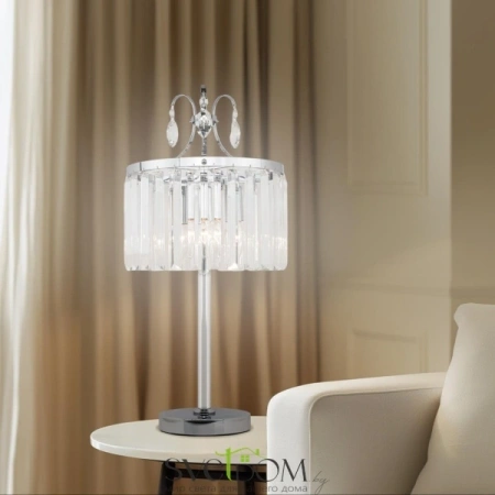 Citilux Инга CL335831 Настольная лампа хрустальная Хром CITILUX