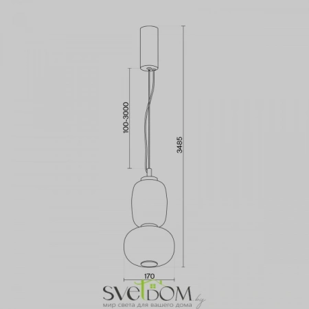 Подвесные светильники Maytoni MOD267PL-L18CH3K от Магазина Svetdom.by