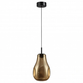 5098/4LA PENDANT ODL25 423 черный/золотой/металл/стекло Подвес LED 4W 4000K 388Лм NAVE