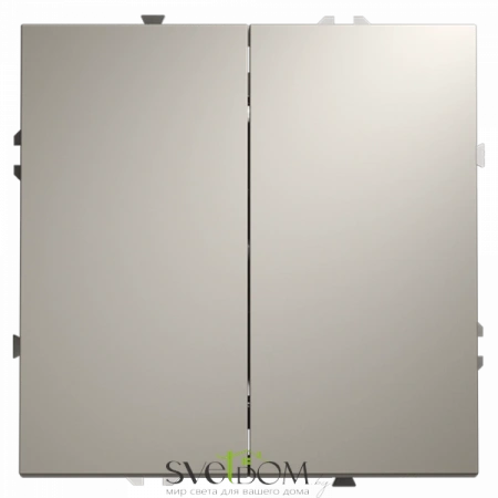 Проходной переключатель двухклавишный Voltum S70 VLS020303  VLS020303 Voltum