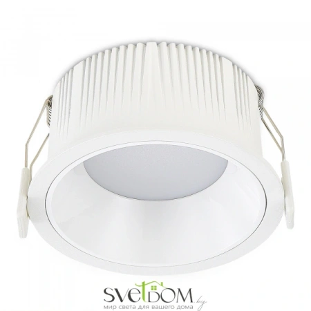 ST755.538.12 Св-к встр. Белый LED 1*12W 3000K 1 080Lm Ra80 120° IP20 D105xH50 100-240V Встраиваемые светильники ST LUCE