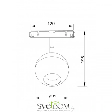 Фото Светильники Maytoni TR028-2-15W4K-B Светильники Maytoni TR028-2-15W4K-B от Магазина Svetdom.by