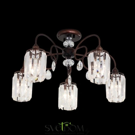 Citilux Синди CL330153 Люстра хрустальная Коричневая CITILUX