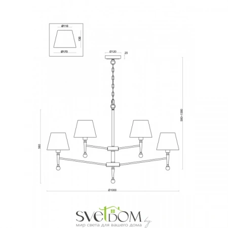 Подвесные светильники Freya FR5190PL-12BS1 от Магазина Svetdom.by