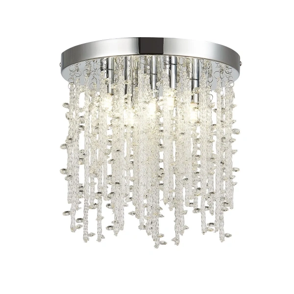 SLE103302-05 Светильник потолочный Хром/Прозрачный G9 5*3W LUCCHIO