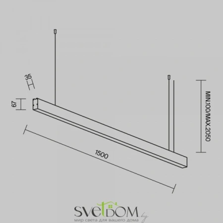 Линейный светильник Technical LL312046 Maytoni
