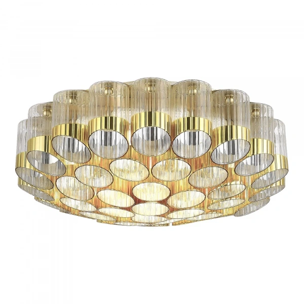 SL1662.302.19 Светильник потолочный ST-Luce Латунь/Латунь, Прозрачный E14 19*60W ACCORD