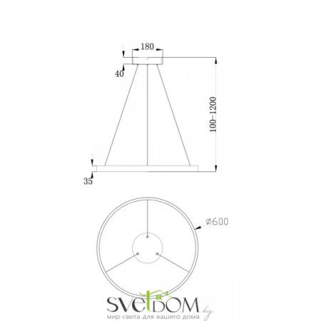 Подвесные светильники Maytoni MOD058PL-L32BS4K от Магазина Svetdom.by