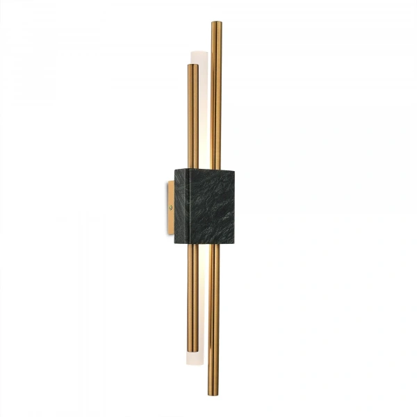 SL6116.361.02 Бра ST-Luce Латунь/Латунь, Зеленый LED 2*3W 3000K BRIGHTON