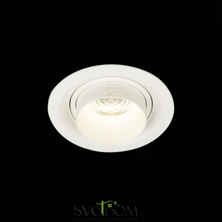 ST701.548.12 Св-к встр. Zoom Белый LED 1*12W 4000K 960Lm Ra90 15°-60° IP20 D115xH95 170-240V Встраиваемые светильники ST LUCE