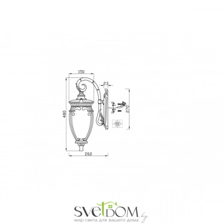 Настенные светильники O414WL-01BZ Maytoni | Svetdom.by