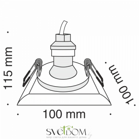 Светильники Maytoni DL007-1-01-W от Магазина Svetdom.by