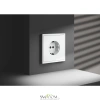Розетки электрические с заземлением Voltum S70 VLS040102  Voltum VLS040102