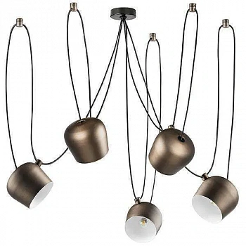 Lightstar 727153 Люстра OMEGA 5х40W E27 BROWN ALU