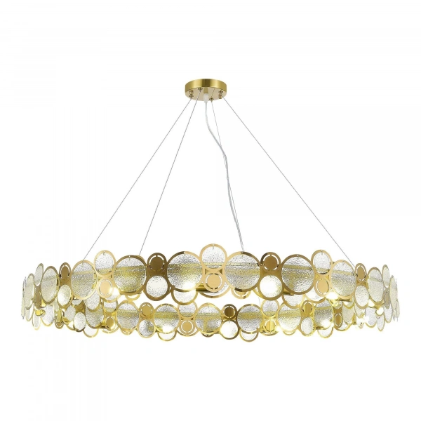 SL6133.303.16 Светильник подвесной ST-Luce Латунь/Прозрачный G9 16*5W 4000K SWATCH