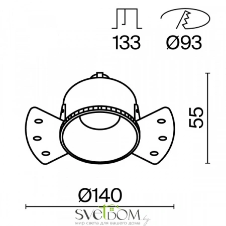 Встраиваемые светильники Maytoni DL051-01-GU10-RD-WB от Магазина Svetdom.by