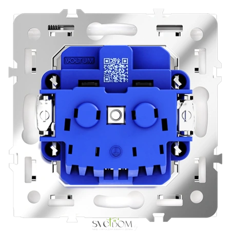 Розетки электрические с заземлением, шторками и крышкой Voltum S70 VLS040301  Voltum VLS040301