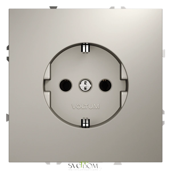 Розетки электрические с заземлением Voltum S70 VLS040103  Voltum VLS040103