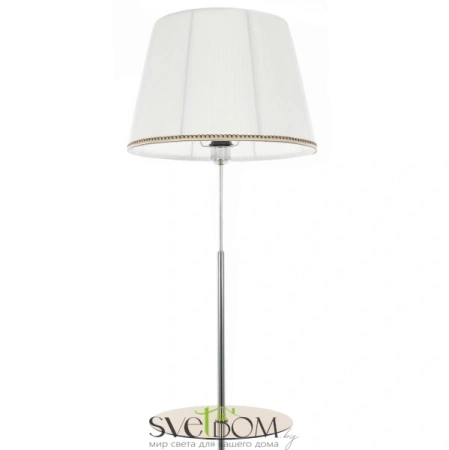 Citilux Линц CL402970T Торшер хром со столиком и белым абажуром CITILUX