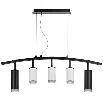 Lightstar LR7358723630 Люстра RULLO 5х50W GU10 ЧЕРНЫЙ/БЕЛЫЙ (571735+214436-3+214487-2+202430-5)