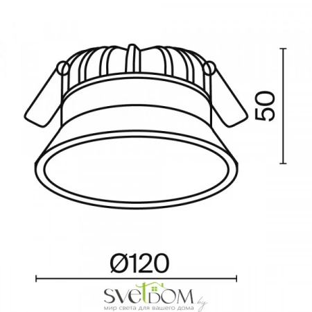 Встраиваемые светильники Maytoni DL053-12W4K-W от Магазина Svetdom.by