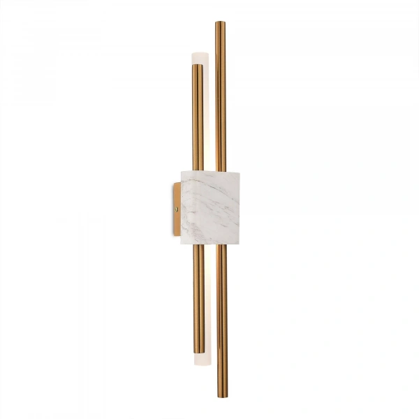 SL6116.351.02 Бра ST-Luce Латунь/Латунь, Белый LED 2*3W 3000K BRIGHTON