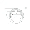 Профиль ROUND-D10.5-2000 ANOD Arlight 029088 Arlight