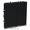 Проходной переключатель двухклавишный с подсветкой Voltum S70 VLS020407  Voltum VLS020407