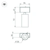 Светильник MAG-SPOT-45-R85-7W Warm3000 (WH, 24 deg, 24V) Arlight 026964 Arlight