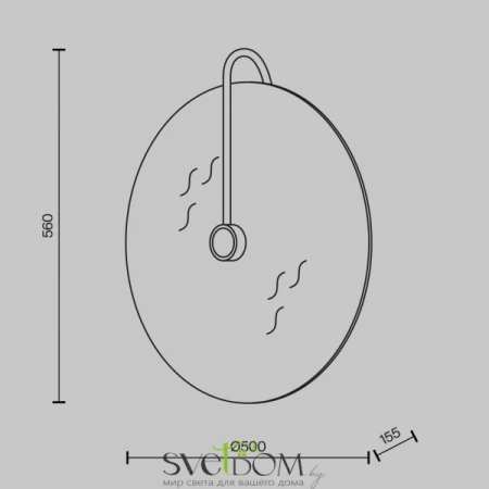 Настенные светильники MOD305WL-03B Maytoni | Svetdom.by