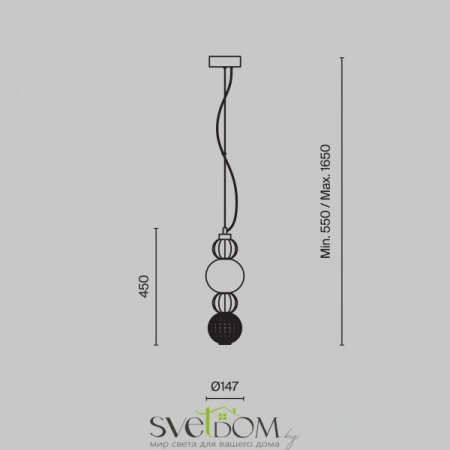 Подвесные светильники Maytoni P069PL-L17CH3K от Магазина Svetdom.by