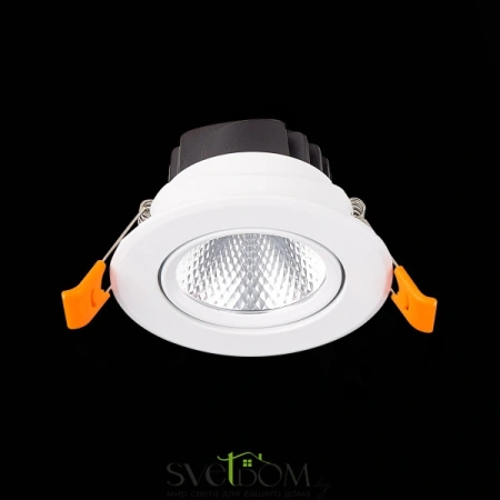 ST211.548.08.36 Св-к встр. Белый LED 1*8W 4000K 640Lm Ra80 36° IP20 D86xH50 220-240V Встраиваемые светильники ST LUCE
