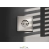 Розетки электрические с заземлением Voltum S70 VLS040103  Voltum VLS040103