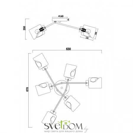 Светильники Freya FR5095CL-06G от Магазина Svetdom.by