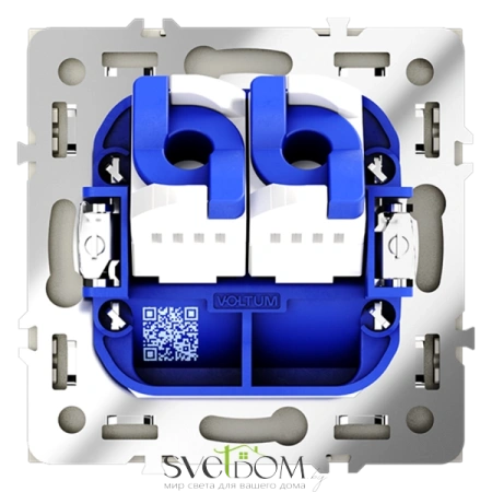Розетка компьютерная двойная Voltum S70 VLS060205  Voltum VLS060205