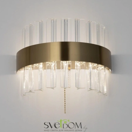 Citilux Рианна CL337313 LED Бра хрустальное с выключателем Бронза CITILUX